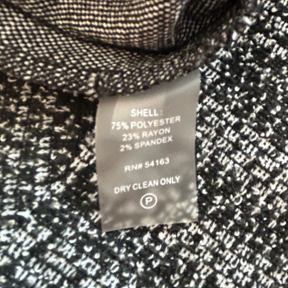 Calvin Klein Black and White Sheath Dress with Bell Sleeves - Picture 8 of 8